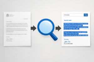 OCR document transformation process

