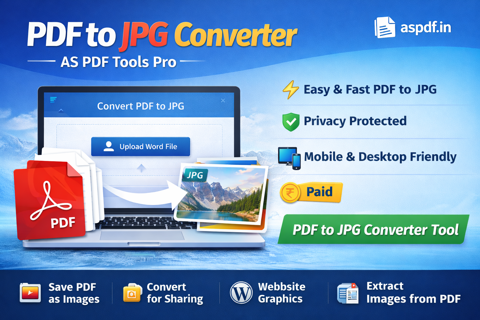 Free PDF to JPG Converter Online – High Quality & Instant Download